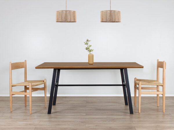 Mesa TRAVERSA Cubierta Biselada Iroko 200x100x75 - Imagen 2