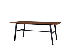 Mesa TRAVERSA Cubierta Biselada Nogal Tundra 160x90x75