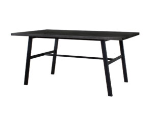 Mesa TRAVERSA Cubierta Biselada Negro 160x90x75