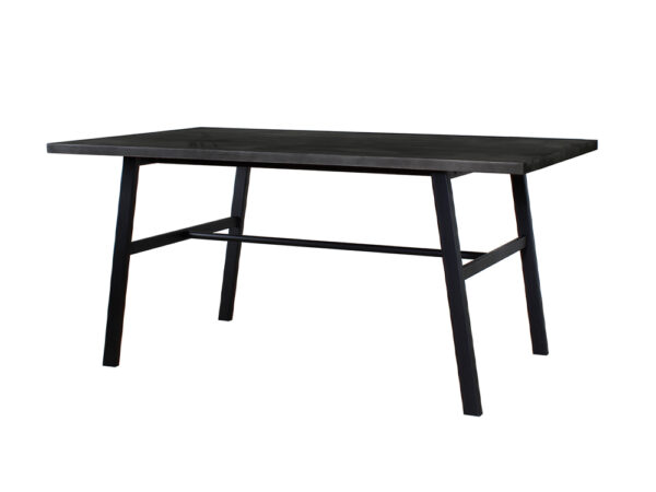 Mesa TRAVERSA Cubierta Biselada Negro 160x90x75