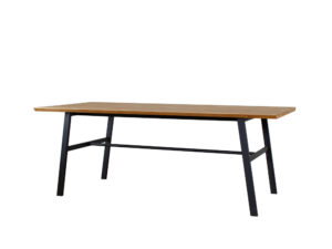 Mesa TRAVERSA Cubierta Biselada Iroko 160x90x75